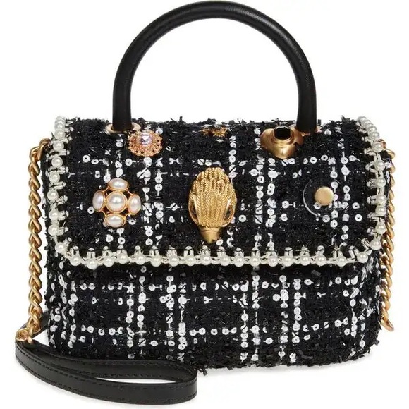 Kurt Geiger Handbags - NWT Kurt Geiger Black and Gold Mini Bag with Elegant Accents